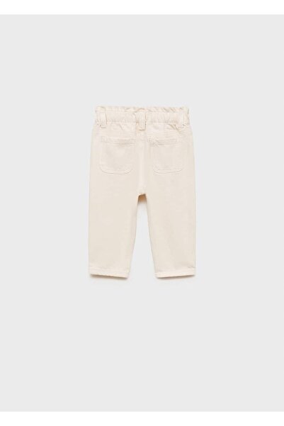 MANGO Baby Jeans with lace up waistband