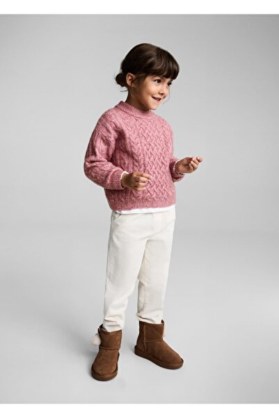 MANGO Baby Knit Detailed Knitwear Sweater
