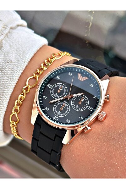 Tisaati Lüks Tasarım Silikon Kordon Özel Seri Metal Kasa Kadın Kol Saati-Bile...