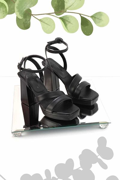 Bambi Black Women's Classic Heeled Shoes K05326065109
