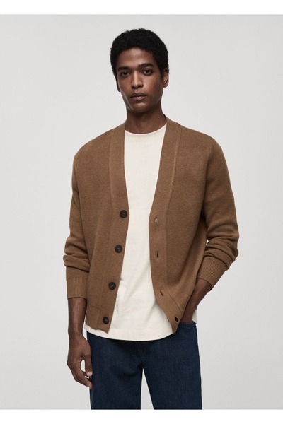 MANGO Man Cardigan cu nasturi din tricot