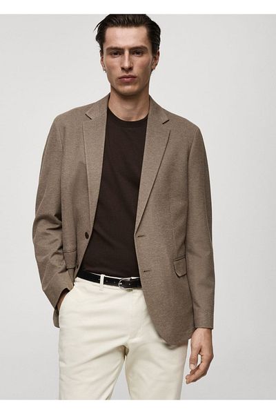 MANGO Man Verner Slim Fit Βαμβακερό μπουφάν Blazer