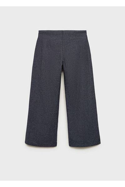 MANGO Kids Wideleg Cuffed Trousers
