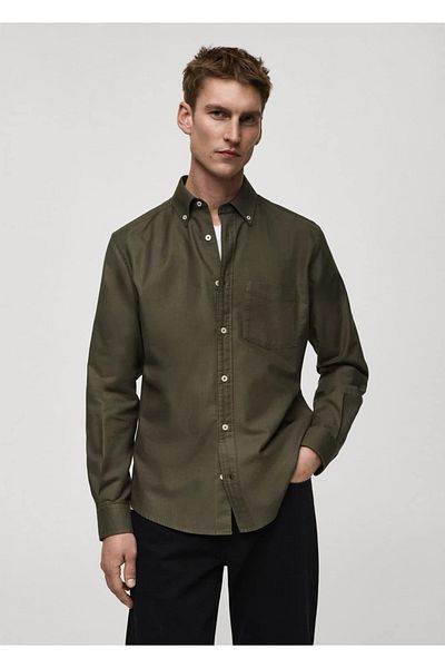 MANGO Man Koszula Oxford 100% bawełny