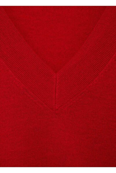 MANGO Woman V-nyakú kötöttáru pulóver