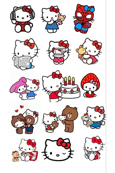 Sticksy Hello Kitty Stickerphone Laptop Notebook Tablet Notebook Water Bottle Sticker Sticker St697