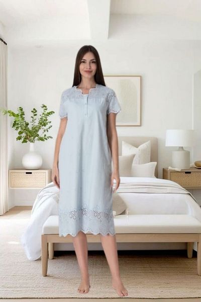 Effortt Venera Effortt Maternitate Maternitate festonată Cămașă de noapte elegantă de maternitate