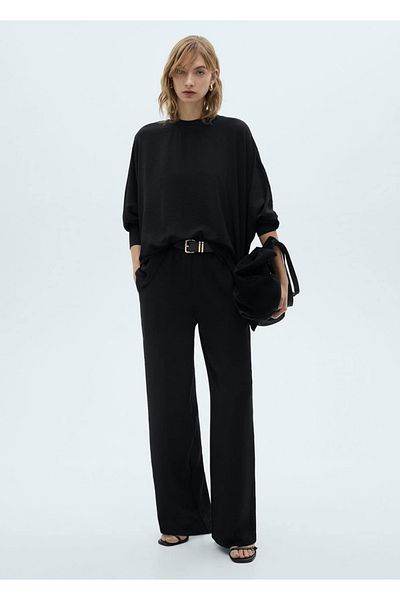 MANGO Woman Straight Cut Knitwear Pants