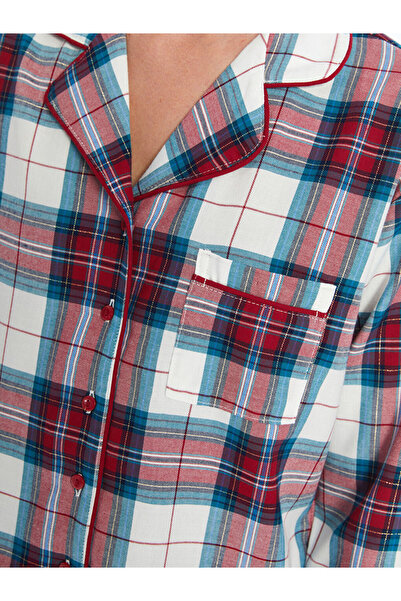 LC Waikiki Gömlek Yaka Ekose Kadın Pijama