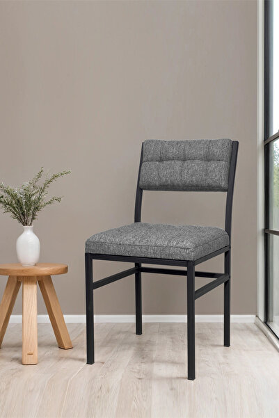 Lumodi Mobilya Mutfak Sandalyesi, Yemek Odası Kafe Restoran Silinebilir Keten...