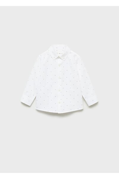 MANGO Baby Πουκάμισο Oxford με σχέδιο