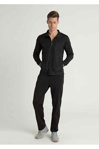 Cross Time Crosstime Erkek Siyah Dalgıç Kumaş Eşofman Takımı 1036-02