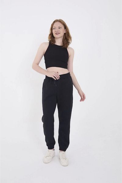 CVS Eyesof Three Thread Basic Elastic Tracksuit Pants - Navy Blue