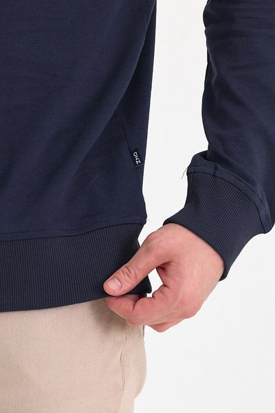 OZNGİYİM 2 Thread 100% Cotton Raglan Sleeve Navy Blue Sweatshirt