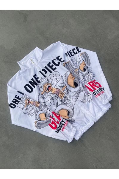 leyla sanat sanata yeni bir bakış açısı Leyla Sanat a New Perspective on Art Unisex Zipper Digital Printed Windbreaker - White