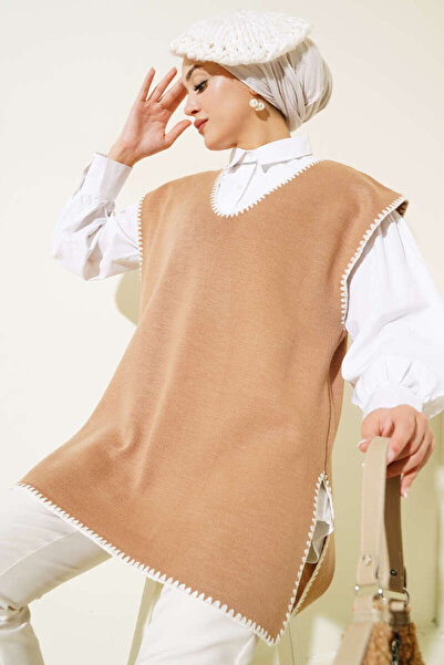 FISILTIBUTİK V YAKA TRİKO SÜVETER