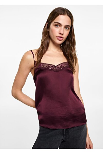 Mango Teen Delik detaylı bluz