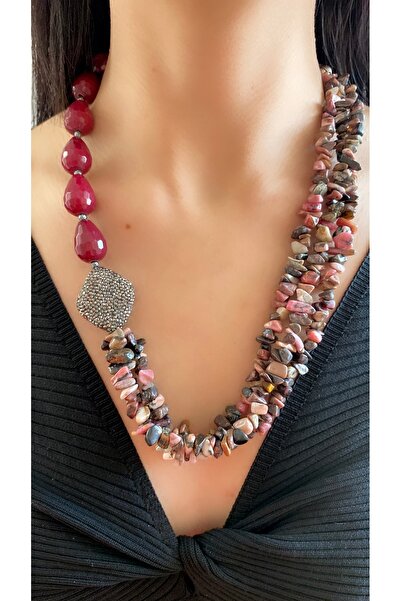 Takkı by Handan Turmalin taşı tasarım kolye.