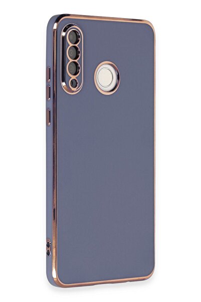 cepmoda Huawei P30 LİTE | Kamera Bölümü Korumalı Parlak Gold Çizgili Lüx Kılı...