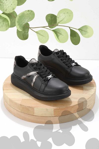 Bambi Women's Black Sneakers K01179086109
