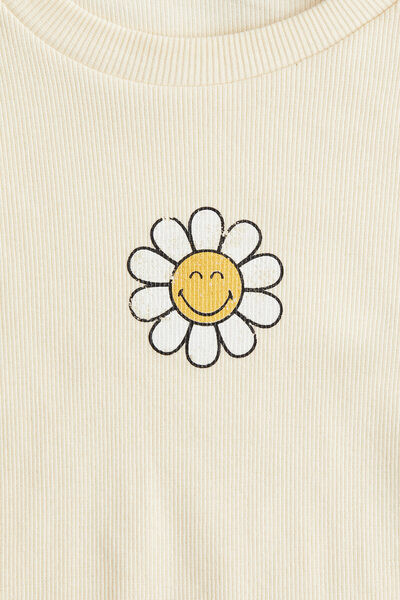 H&M Baskı Motifli Jarse Üst