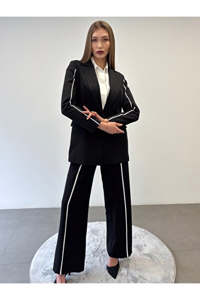 ossons Kontrast Ceket Pantolon Takım Elbise