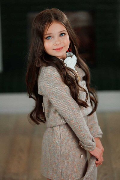 Ribbon kids Girl's Skirt&Jacket&Shirt&Beanie&Brooch Full Set