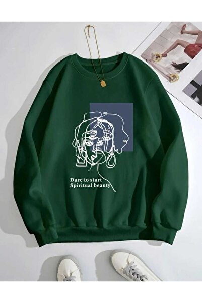 UNCİA OUTDOORS Țesătură supradimensionată unisex cu decolteu O