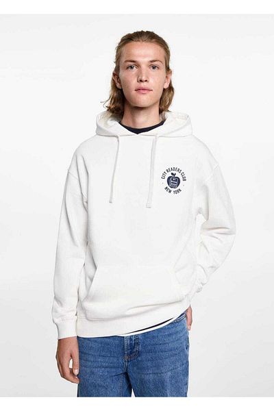 Mango Teen Hanorac oversize cu model
