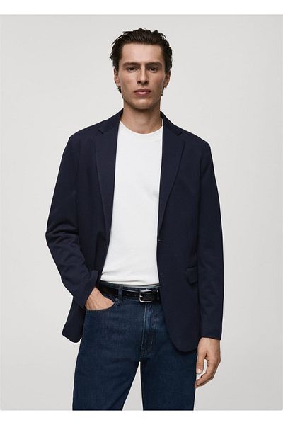 MANGO Man Verner Slim Fit Βαμβακερό μπουφάν Blazer