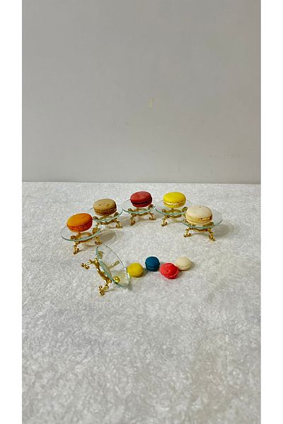 USD HOME Set of 6 Coffee Side Glass Macaronics Dragee