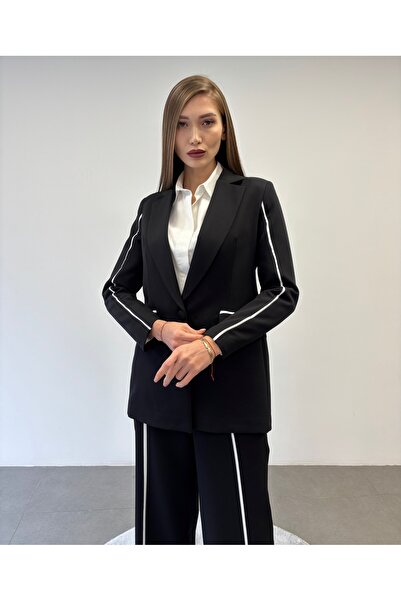 ossons Kontrast Ceket Pantolon Takım Elbise