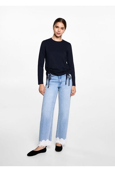 Mango Teen Διακοσμητικό μπλουζάκι με κορδόνι