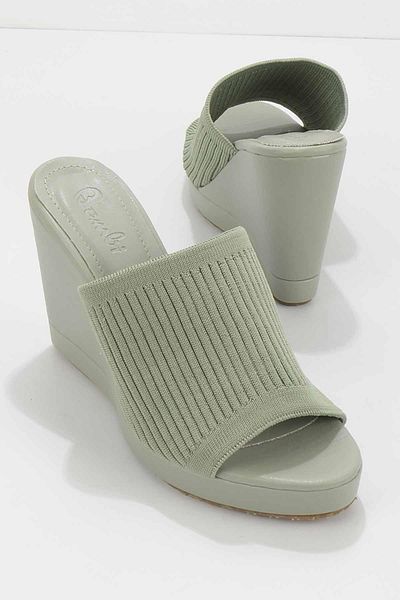 Bambi Water Green Knitwear Γυναικείες Παντόφλες Κ 04688055782