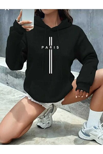 UNCİA OUTDOORS Unisex Oversize Paris Κάθετη στάμπα