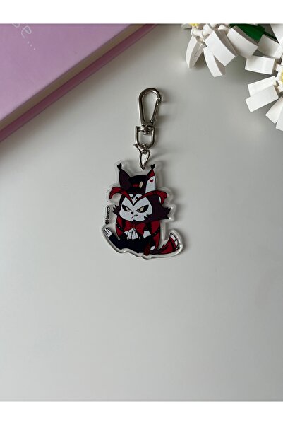 Hara Company Hazbin Hotel Anime Husk Anime سلسلة مفاتيح أكريليك / حلية حقيبة
