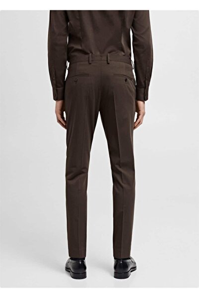 MANGO Man Süper slim fit streç kumaştan kumaş pantolon