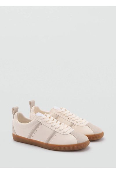 MANGO Woman Adidași cu piese contrastante