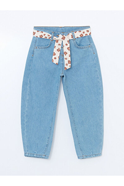 LC Waikiki Blue Basic Girl's Jean Trousers