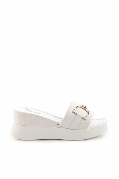 Bambi K 04823300609   Model White Women's Slippers