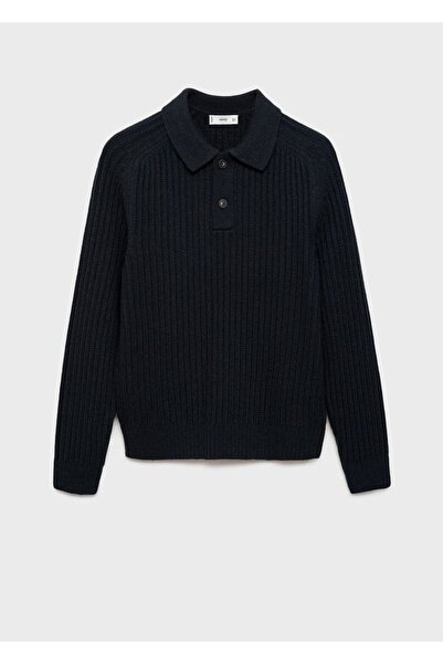 MANGO Man Fitilli triko polo yaka kazak