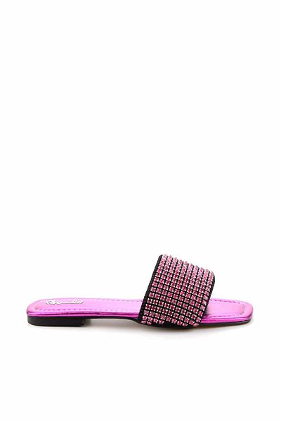 Bambi Metallic-Fuchsia-Damenhausschuhe K 04284008609