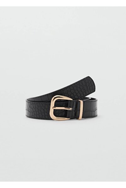 MANGO Woman Curea cu aspect de crocodil