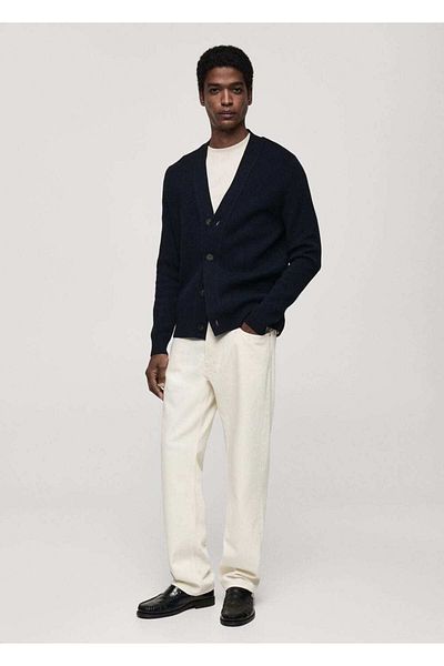 MANGO Man Knitwear Buttoned Cardigan