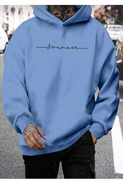 UNCİA OUTDOORS سويت شيرت بقلنسوة كبير الحجم مطبوع للجنسين