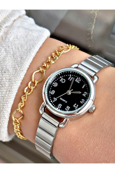 Tisaati Metal Case with Cord Classic Series Numbers - Women's Wristwatch and ...