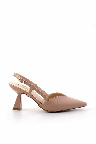 Bambi Beige Women's Classic Heeled Shoes01231314009