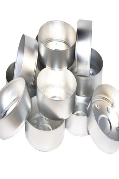 Pars 25 ADET Boş Alüminyum Tealight Mum Kabı Maxi Boy (5,5*1,8 cm)