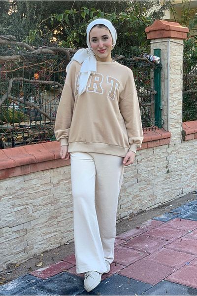 Moda Rosa 25K4443 - Beige - Art Tri-Blend Sweat