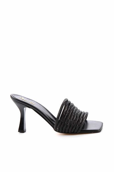 Bambi Women's Black Slippers K04835420509
